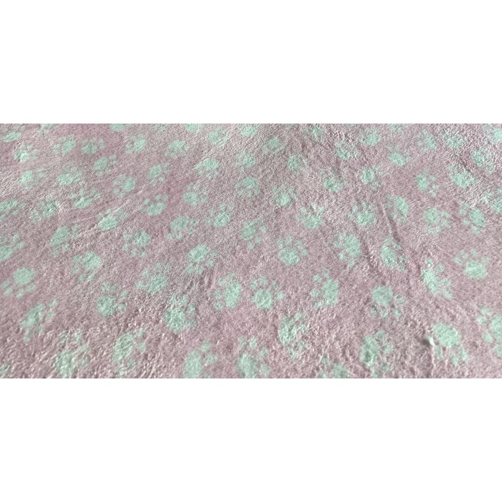 Paw Print Plush Blanket